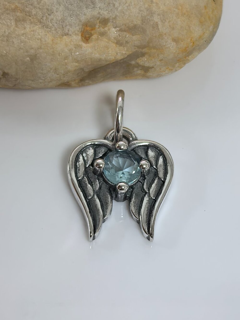James Avery Angel Wings Birthstone Charm, S925 Silver Jewelry (Women's)